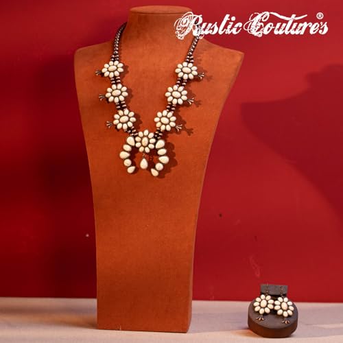 Image of Montana West Rustic Couture's Western Jewelry Set for Women Cowgirl Vintage Western Necklace Earring