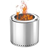 【Lagerfeuerparty】Abmessungen: 38 * 34 cm, einfach zu installieren. Kommen Sie mit einer Tragetasche, bringen Sie sie von Ihrer Hinterhofterrasse zum Camping oder zum Heckklappen. Das Bonfire ist nicht nur leicht zu reinigen, sondern lässt Sie auch nicht nach Lagerfeuer riechen. Schaffen Sie eine sichere und schöne Flamme, um die sich Ihre Familie und Freunde gerne versammeln!