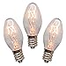 15 Watt Bulb (3-Pack) Replacement for Scentsy Plug-In Warmer, KE-15WLITE