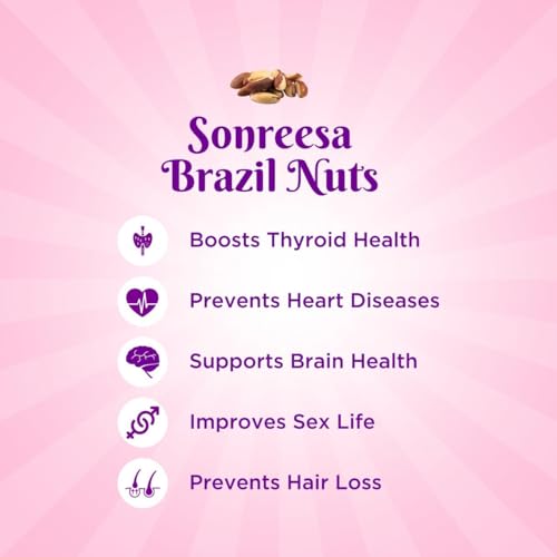 Image of SONREESA Brazil Nuts | 250 grams | Handpicked Wholesome and Selenium rich | 100% raw, unadulterated | Superfood, Supernut