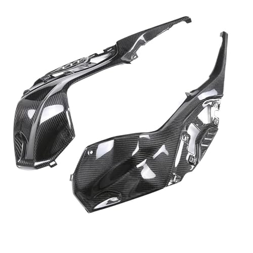 �n���v�t�F�A�����O�J�E�� S1000RR M1000RR 2023 2024 2025�ɓK�� �h���C�J�[�{���t�@�C�o�[�E�B���O���b�g���A�p�[�c�t�F���_�[�^���N�J�o�[�t�F�A�����O�L�b�g(Tank Side Panels)