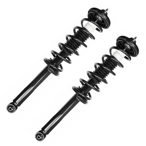Image of Detroit Axle - 6pc Struts Sway Bars Kit for Acura 2004-2008 TSX, 4 Front Rear Struts with Coil Spring Assembly 2 Front Sway Bar End Links 2005 2006 2007 Replacement Suspension