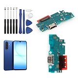 Dock Connector for Samsung Galaxy A17 5G/A176U/A176B/A176P/A176E/A176M Charging Port Flex Cable Replacement for Samsung A17 5G USB Charger Dock Board Connector with Tools(Black)