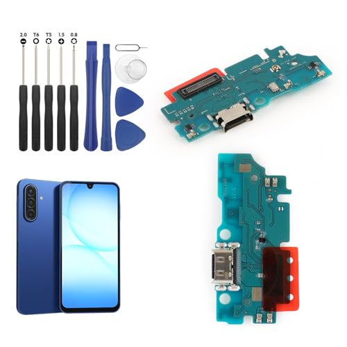 Dock Connector for Samsung Galaxy A17 5G/A176U/A176B/A176P/A176E/A176M Charging Port Flex Cable Replacement for Samsung A17 5G USB Charger Dock Board Connector with Tools(Black)
