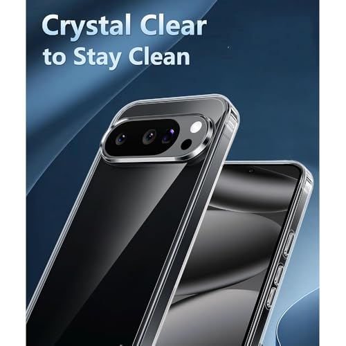 Image of Amazon Brand - Solimo Mobile Cover for Google Pixel 10 5G / 10 Pro 5G (Soft & Shockproof Back Case with inbuilt Cushioned Edges), Clear