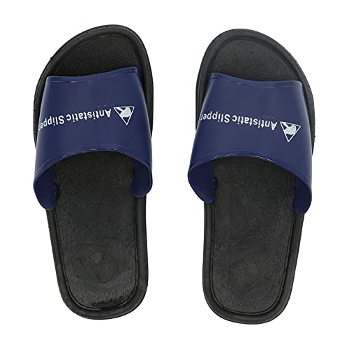 Slippers for Women and Men, AntiStatic PVC Quick Drying Non Slip Slippers DustProof Working Sandals Shoes for Home Bathroom Working Clean Room (44)