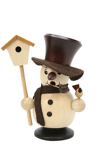 Fumeurs Erzgebirge Christian Ulbricht Snowboy, bonhomme hiver en bois d'Allemagne