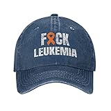 unisex trucker cap fu-ck leukemia cancer orange ribbon hat cappellino trucker personalizzato berretto sportivo traspirante cappellino visiera per pesca vacanza sport