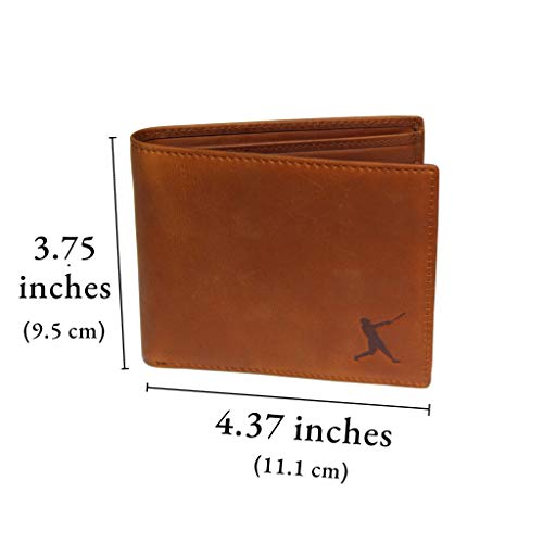 Baseball Wallet Genuine Leather Bifold Rfid Blocking, 2 In 1 #TOP5