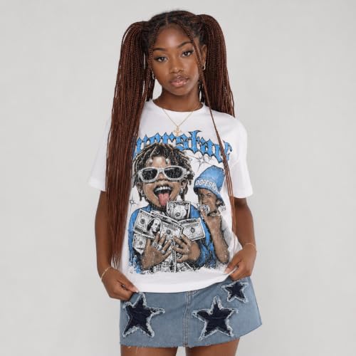 Image of DopeSkill Graphic Tee Streetwear Hip Hop Hypebeast Street Style Unisex T-Shirt Sneaker Colour Matching Shirts Swag Y2K Style