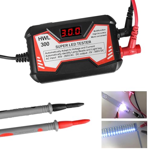 Image of LED Tester 18W 0-300V Output TV Backlight Tester for Repair Inspection Bead Strip Testing AC85V-265V Adaptive Voltage Gray Light Detection Tool for LED Backlight Diagnostics