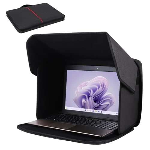 TXIYEAN Laptop Sun Shade,Lightweight Laptop Sun Glare Shield Privacy Cover for Working Outside,Computer Privacy Hood Foldable and Portable Shield Cover Computer Hood Outside Glare 14''(Patent Pending)