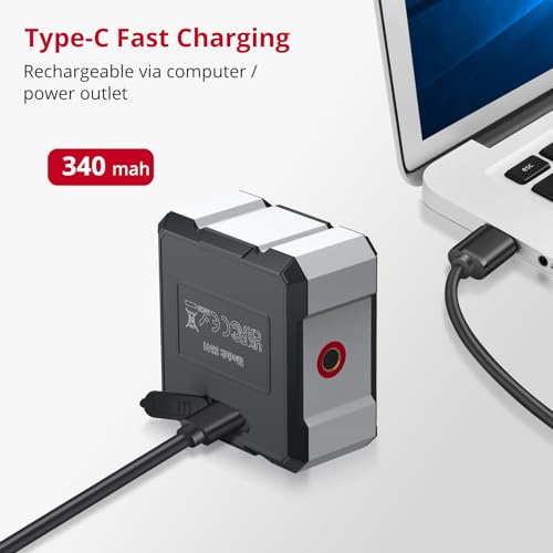 Image of XUNTOP USB Charging Digital Level Box Angle Finder with Laser (Class 2, <1mW Output), 4-Side Strong Magnetic Angle Gauge IP54 Waterproof Inclinometer Level, Saving Effort Hanging Decorations-Gray