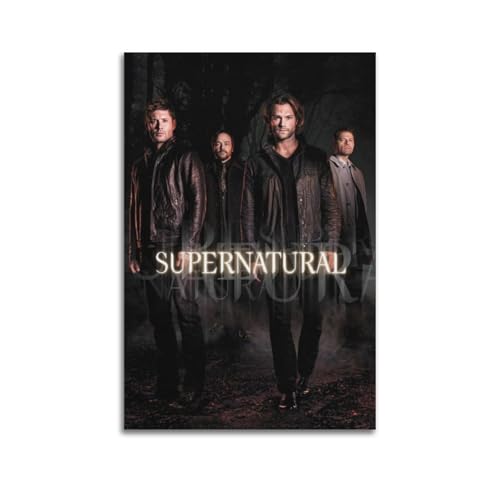 TRFJHDTRE TV Show Supernatural Season 12 Poster Poster Decorative Painting Canvas Wall Posters And Art Picture Print Modern Family Bedroom Decor Posters 08x12inch(20x30cm)