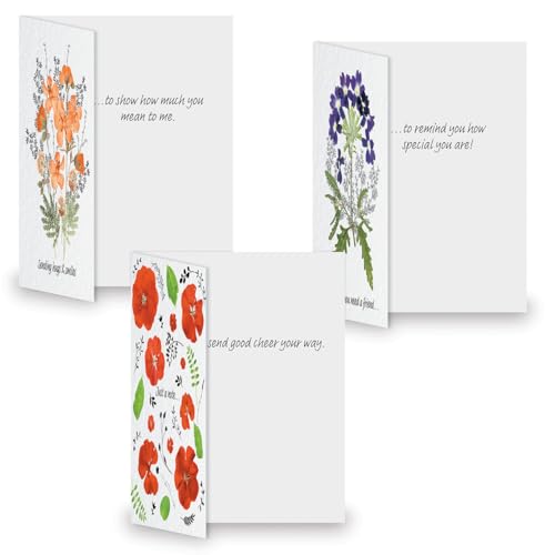 Current 621618 Pressed Flowers Thinking Of You Friendship Greeting Cards Value Pack thumb #5