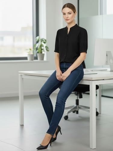 Image of Thevasa Women's Classic Button Down Shirt