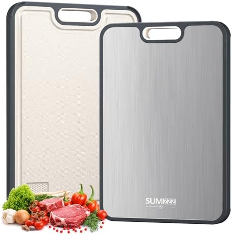 Titanium Cutting Board for Kitchen, Cutting Board Double Sided Fo...