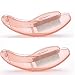 YABINA Folding Eyelash Comb, 2 PCS Eyebrow Metal Teeth, Professional Tool for Define Lash & Brow (Pink Handle)