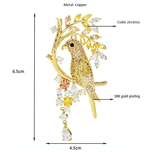Broche en forme d'oiseau classique pour sublimer vos tenues de fête