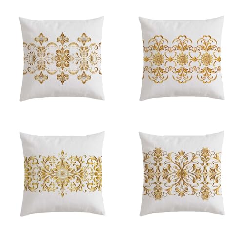 Housse de coussin 80x80cm avec zip invisible pour grands oreillers plats - 2