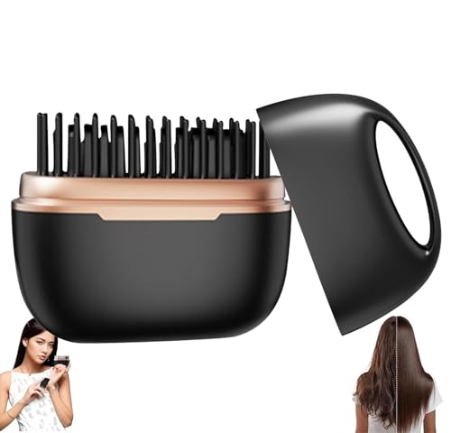 Mini Brosse lisseur à cheveux sans fil 2 en 1 avec 3...