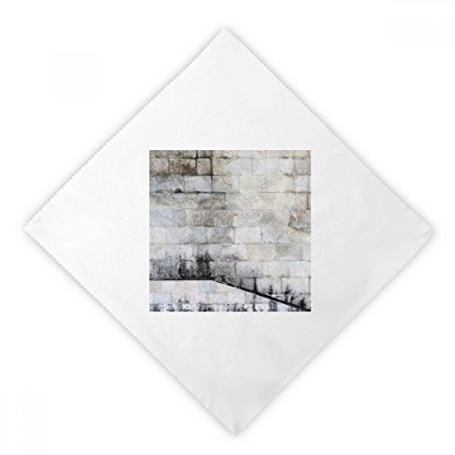 Servilletas de tela blanca reutilizables estilo ladrillo para cenar sin residuos 2