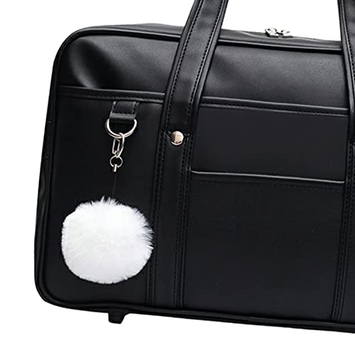 JK Handbag Shopping Bag Zipper Closure Travel Bags Japanese Style Shoulder Bags, Black2