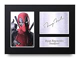 ✯ Ein Geschenk, das sie werden tatsächlich LIEBE - Seien Sie der Superheld mit dieser signiert, ungerahmt, gedruckte Foto dieser Vigilanten-Held, Ryan Reynolds. Cracking Geschenk für sie und oben vorhanden Gebende Punkte auf Sie