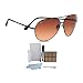 Serengeti 5222 Aviator Sunglass Lg. Aviator Black Frames Photochromic w Care Kit