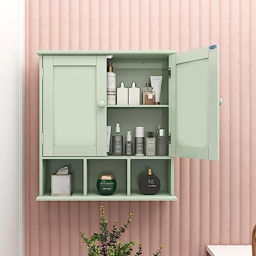 TaoHFE Green Medicine Cabinet,Bathroom Wall Cabinet with 2 Door by TaoHFE - Used condition - Image 2