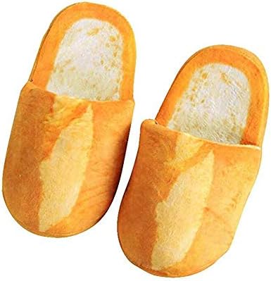 Adult Autumn Winter Slippers Warm Home Shoes With Extra Customized Size (Medium, French Baguette)