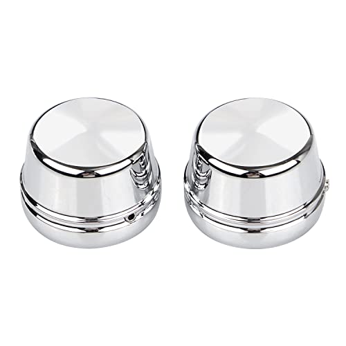 XMMT Motorcycle Chrome Front Axle Nut Cover Cap Fit for Harley Touring Street Glide Road Glide Dyna