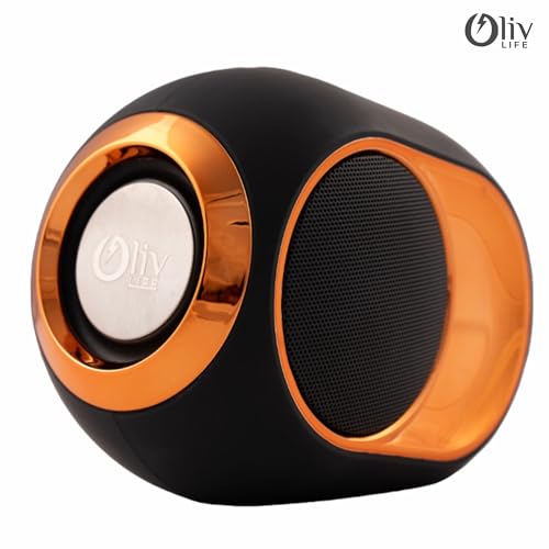 Image of Smart Wireless Speaker Water Resistance, Wireless Bluetooth Speaker TWS Feature, Up to 6H Playtime, Wireless Sound Box Stereo Surround Music Bass Speaker Outdoor Speakers (Black-Rose Gold)