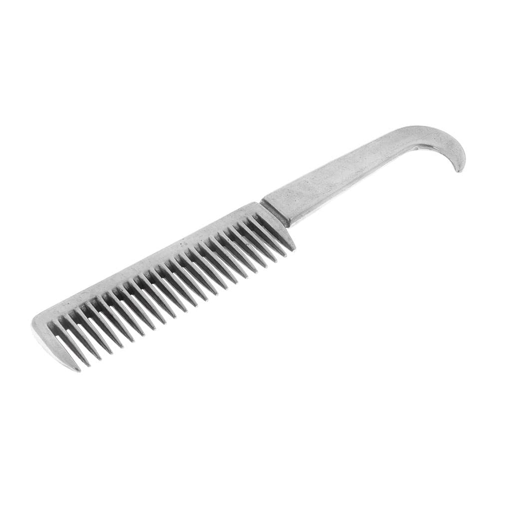 Stainless Steel Polished Horse Pony Grooming Comb Tool Currycomb Durable | Decorative | Vintage | Retro | Collector's Item-image-14