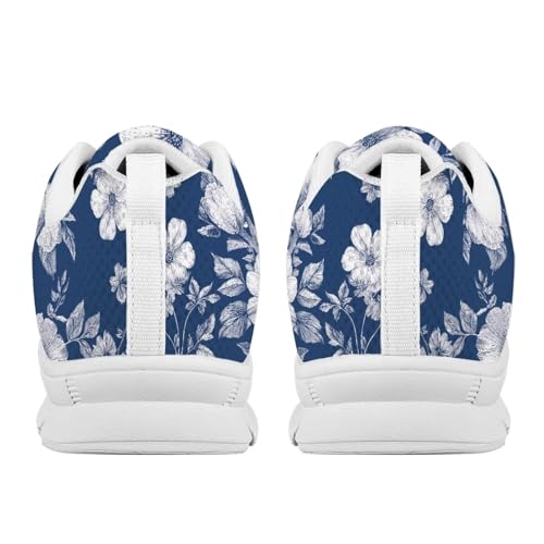 Forchrinse Womens Athletic Shoes Comfortable Lace Up Running Sneakers Breathable Lightweight Slip On Walking Tennis Shoe4