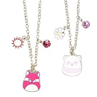 LUV HER Squishmallows Premium BFF Necklaces - Squish Girls Jewelry - one for you one for your BFF, Ages 8+