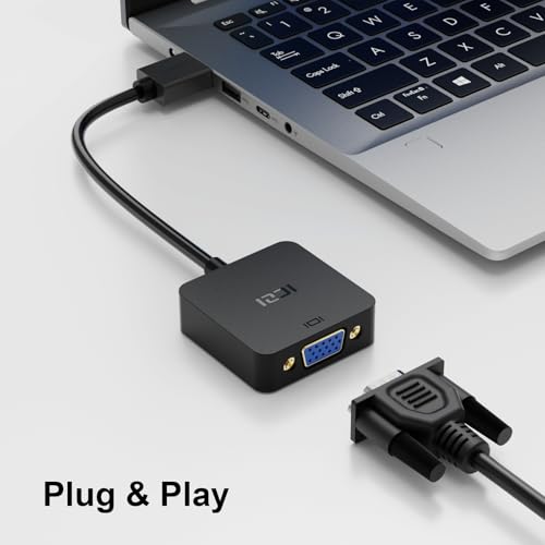 Miniatura 3 de ICZI Adaptador HDMI a VGA,Convertidor HDMI a VGA 1080P para Cable de Carga para PC, Portátiles, HDTV, Proyectores, y Otros Dispositivos HDMI