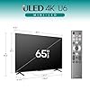 Hisense 65-Inch Class U6 Series Mini-LED ULED 4K UHD Google Smart TV (65U6N) - QLED, Motion Rate 240, HDR 10+, Full Array Local Dimming, Game Mode Plus, Alexa Compatibility