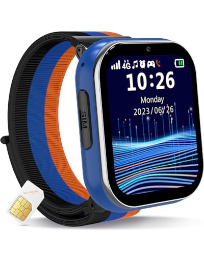 PTHTECHUS 4G Kids Smartwatch with Camera & Touch Screen