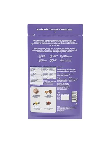 Image of Maiva Pro | Plant Protein Isolate - Kerala Vanilla Bean - 40gm (Pack of 5) | 28g Protein, 6g BCAA | Essential Amino Acids | Gut Friendly, Easy to Digest | Real Dates | Vegan, Dairy Free, No Preservatives