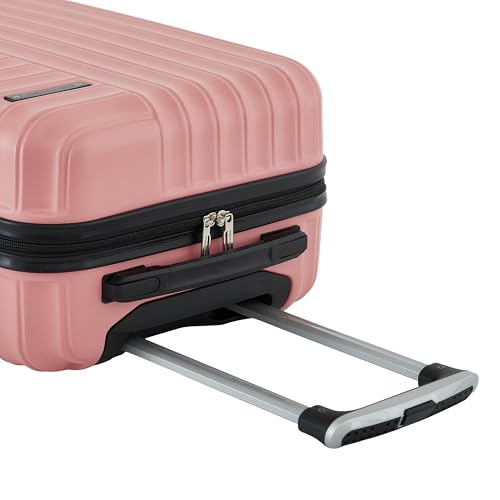Image of French Connection 22 inch Quinn Carry-On Luggage, Rose Elegance