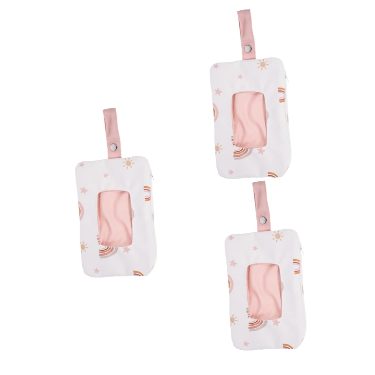 Alipis 3piezas Bolsa Dispensadora De Húmedas Portátil Para Bebés Organizador Reutilizable Diseño De Caricatura Para Paseos y Cambios De Pañal Almacenamiento Práctico y