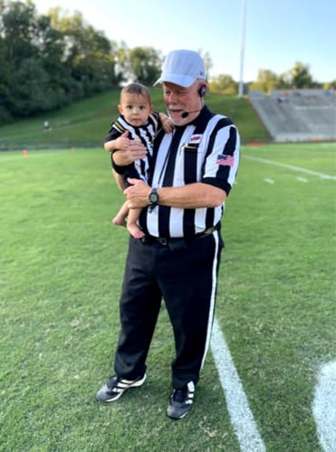 FANCYBABY Baby Toddler Referee Romper Bib Socks Shoe Shirt Outfit Set3