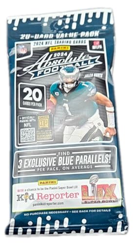 2024 Panini Absolute Football NFL 20 Card Jumbo Value Trading Card Pack - Image 4