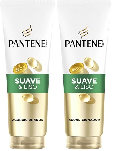 Pantene Pro-V Suave y Liso Acondicionador 275ml para Pelo Encrespado y Apagado. Acondicionador de Uso Diario. Con Provitamina B5 y Mezcla de Nutrientes. Sin Aceites Minerales ni Colorantes. Nutri-Plex