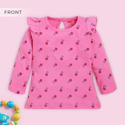 Image of LuvLap Baby Girls 100% Cotton Full Sleeve Girls Top, Pack of 02
