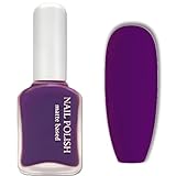 KAHSOSE Dark Purple Matte Gel Nail Polish, Quick Dry for Women, Men & Girls, Velvet Finish, Fall Winter, 12ML