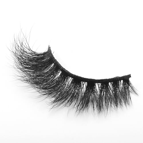 Image of Beauty False Eyelash For Women-Natural & Lightweight Faux Mink Fake Eyelashes /Long Lasting Eye Makeup Lash 5D / Soft & Comfortable Black Reusable Cat Eye Lashes -Fluttery & Wispy (Goddess)