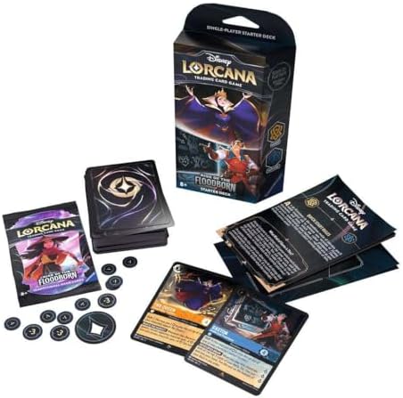 Ravensburger Disney Lorcana TCG: Rise of The Floodborn - Amber & Sapphire Single-Player Starter Deck | Engaging Gameplay | Over 200 Original Disney Artworks | Ideal for Ages 8+ image 4