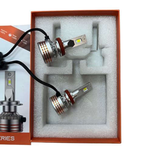 Image of Pit Zone Lagoon Series 120W LED Headlight Bulbs 9005 /HB3, 12000 Lumens Pair, 6000K Cool White, IP68 Waterproof, High-Speed Cooling Fan, Plug & Play LED Headlights for Cars & SUVs